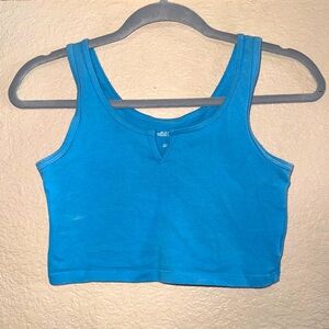 Blue tank/crop top